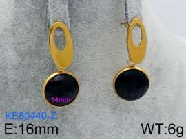 Stainless Steel Stone&Crystal Earring
