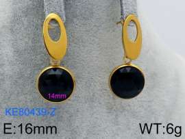 Stainless Steel Stone&Crystal Earring