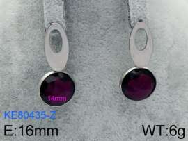 Stainless Steel Stone&Crystal Earring