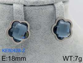 Stainless Steel Stone&Crystal Earring