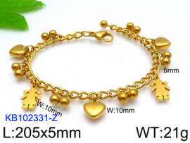 Stainless Steel Gold-plating Bracelet
