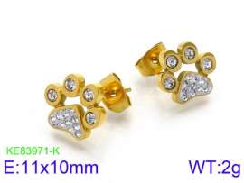 Stainless Steel Stone&Crystal Earring