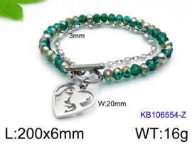 Stainless Steel Crystal Bracelet