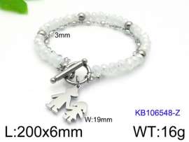 Stainless Steel Crystal Bracelet