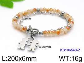 Stainless Steel Crystal Bracelet