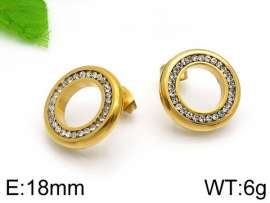 Stainless Steel Stone&Crystal Earring