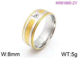 Stainless Steel Stone&Crystal Ring