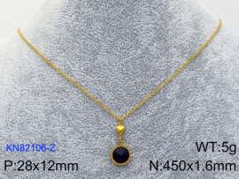 Stainless Steel Stone Necklace