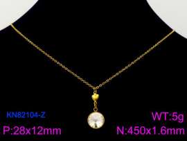 Stainless Steel Stone Necklace