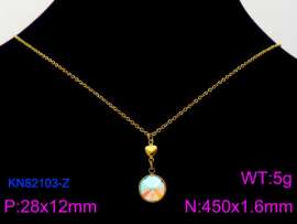 Stainless Steel Stone Necklace