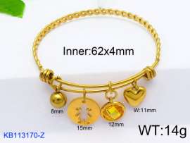 Stainless Steel Gold-plating Bangle