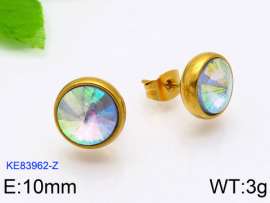 Stainless Steel Stone&Crystal Earring