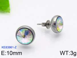 Stainless Steel Stone&Crystal Earring