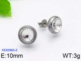 Stainless Steel Stone&Crystal Earring