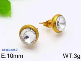 Stainless Steel Stone&Crystal Earring