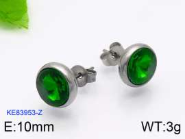 Stainless Steel Stone&Crystal Earring