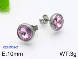 Stainless Steel Stone&Crystal Earring
