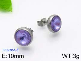 Stainless Steel Stone&Crystal Earring