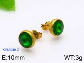 Stainless Steel Stone&Crystal Earring