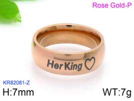 Stainless Steel Rose Gold-plating Ring
