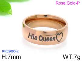 Stainless Steel Rose Gold-plating Ring