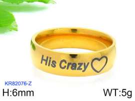 Stainless Steel Gold-plating Ring
