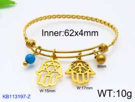 Stainless Steel Gold-plating Bangle