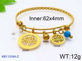 Stainless Steel Gold-plating Bangle