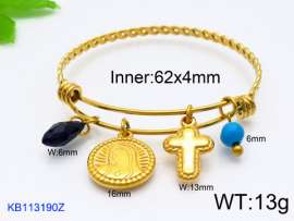 Stainless Steel Gold-plating Bangle