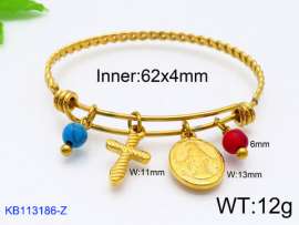 Stainless Steel Gold-plating Bangle