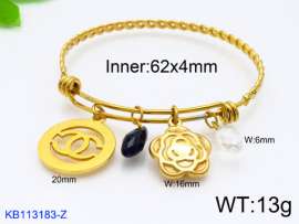 Stainless Steel Gold-plating Bangle