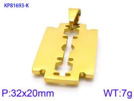 Stainless Steel Gold-plating Pendant