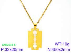 SS Gold-Plating Necklace