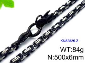 Stainless Steel Black-plating Necklace