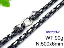 Stainless Steel Black-plating Necklace