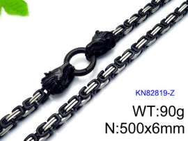 Stainless Steel Black-plating Necklace