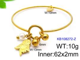 Stainless Steel Gold-plating Bangle