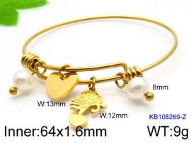 Stainless Steel Gold-plating Bangle