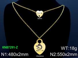 SS Gold-Plating Necklace
