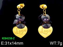 Stainless Steel Stone&Crystal Earring
