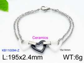 Stainless steel with Ceramic Bracelet