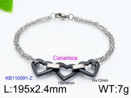 Stainless steel with Ceramic Bracelet