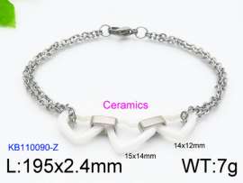 Stainless steel with Ceramic Bracelet