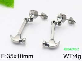 Stainless Steel Stone&Crystal Earring