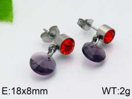 Stainless Steel Stone&Crystal Earring