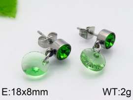 Stainless Steel Stone&Crystal Earring