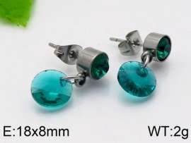 Stainless Steel Stone&Crystal Earring