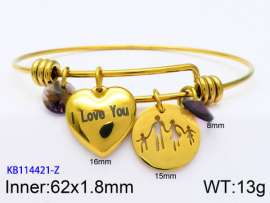 Stainless Steel Gold-plating Bangle