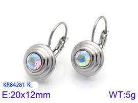Stainless Steel Stone&Crystal Earring