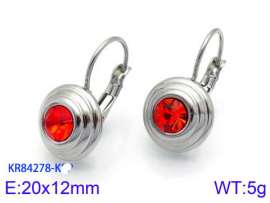 Stainless Steel Stone&Crystal Earring